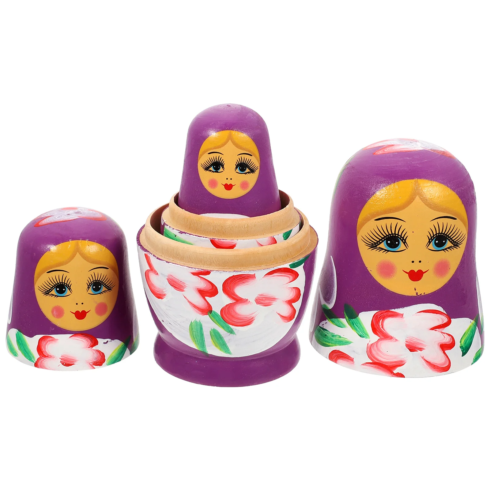 7 Layer Matryoshka Childrens Toys Handmade Kids Ornament Craft Kit House Wood Carving for Making Halloween Wishing Gift