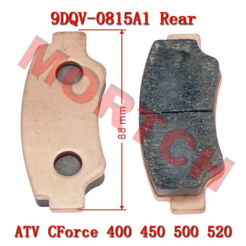 Rear Brake Sintered Pad 9DQV-0815A1 Pad For CF Moto  ATV CF400ATR CF400AU CF400AZ CF500ATR CF500AU CF500AZ