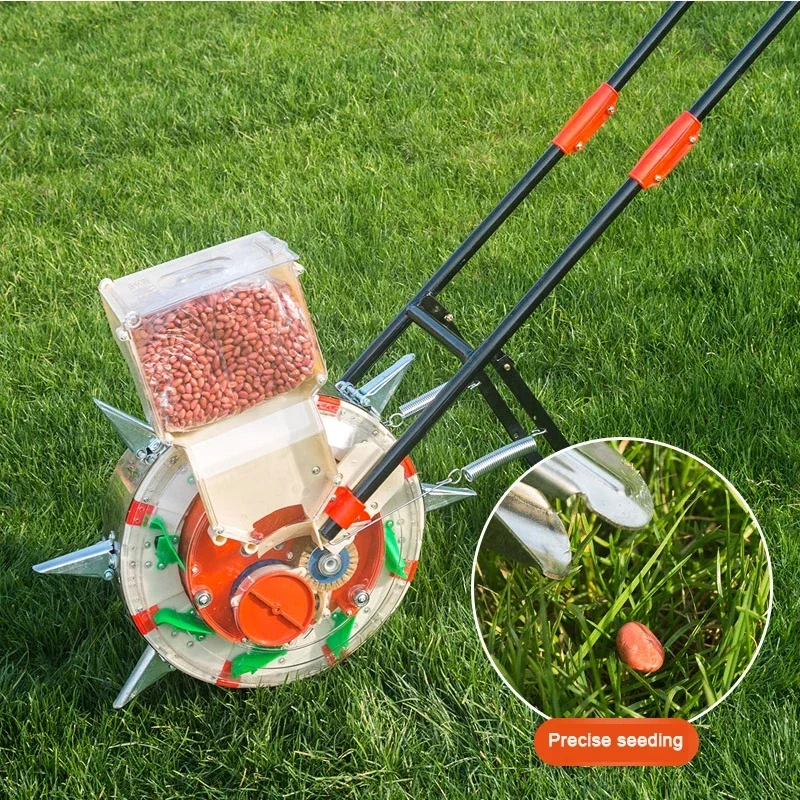 Cotton Soybean Peanut Planter Film Press Seed Planting Tools Stainless Steel Multifunctional Hand Push Planter