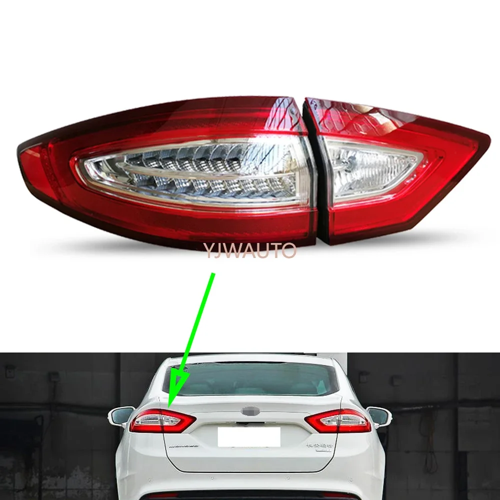 

Для Ford Mondeo 2013 2014 2015 2016 2017 2018 задний фонарь автомобиля задний фонарь в сборе автоматический задний стоп-сигнал указатель поворота противотуманная фара