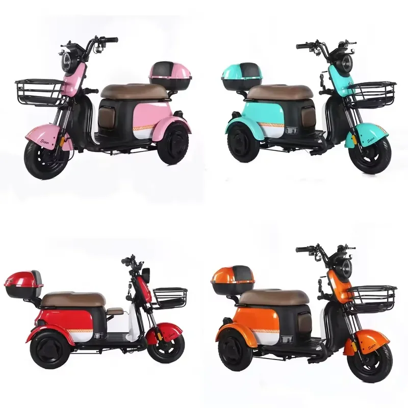 STROVAN High Quality 800W Three-Wheel Electric Pedicab Convenient Reliable Tricycle 60VMotor Aluminium Material EEC for