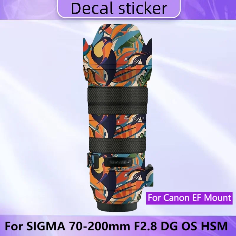 

Для SIGMA 70-200 мм F2.8 DG OS HSM для Canon EF крепление объектива наклейка защитная наклейка виниловая пленка защитная пленка от царапин
