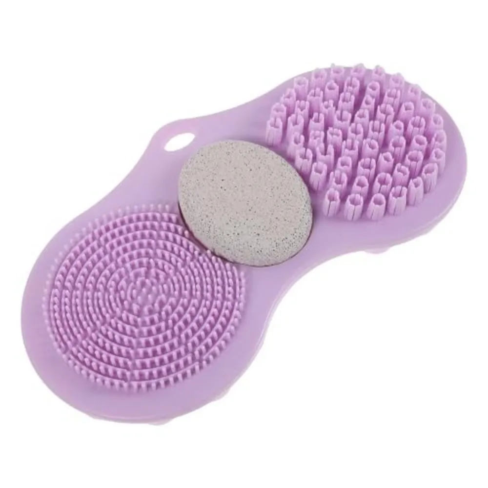 Suction Cups Foot Scrubber Mat Pumice Stone Deep Exfoliation Shower Massager Mat Gentle Cleaning Sponge Texture