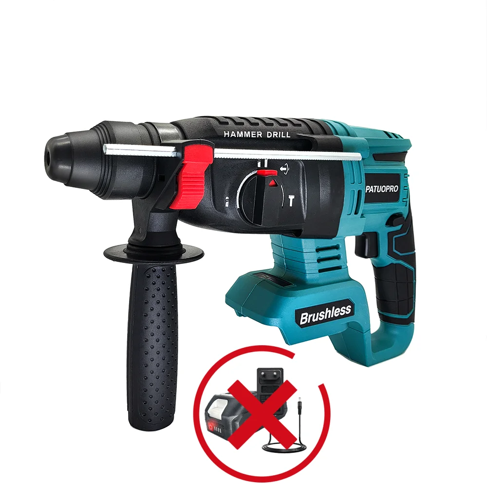 26MM 26MM Brushless Electric Hammer Drill Multifunctional Rotary Hammer Cordless Power Tools For Makita 18V Battery Pin(No Battery) - Aliexpress Deal