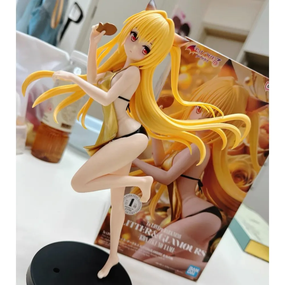 

Bandai Banpresto To LOVE Ru Darkness GLITTER GLAMOURS Golden Darkness Konjiki no Yami Dorcus Sword Anime Figure Prize Model Gift