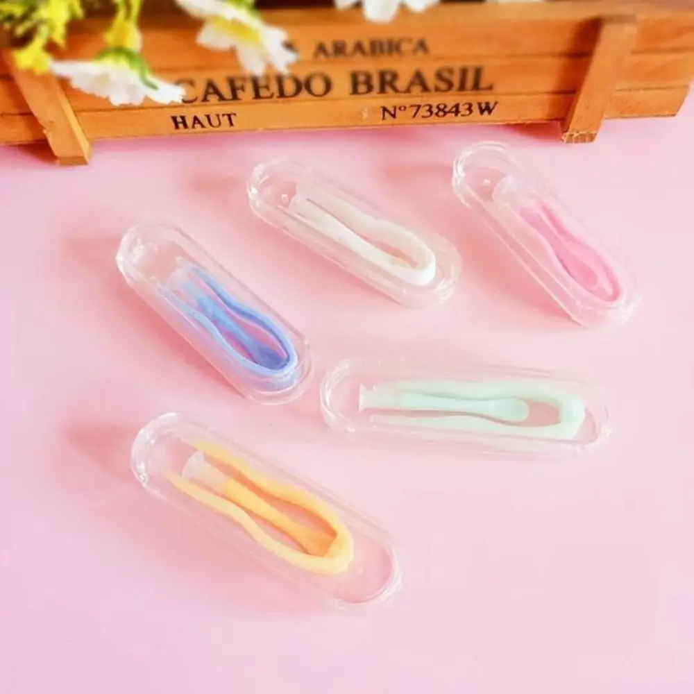 1PC Eyes Care Contact Lens Inserter Mini Wearing Tool Solid Color Clip Stick Tweezers Contact Lens Case Women Men