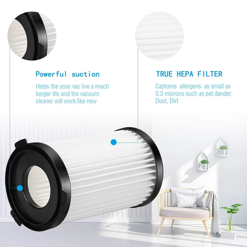 Kit pengganti spons dan Filter Hepa yang dapat dicuci, aksesori cadangan penyedot debu tongkat berkabel untuk MooSoo D600 D601