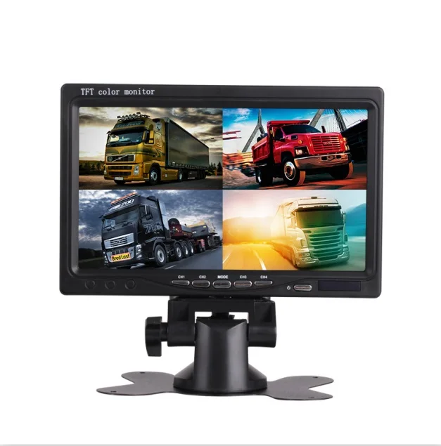 

7 Inch 4-channel Car DVR Support HD1080P Lorry Camera Input Vehicle Security System MP5 DVR Truck DVR Wagon Cam
