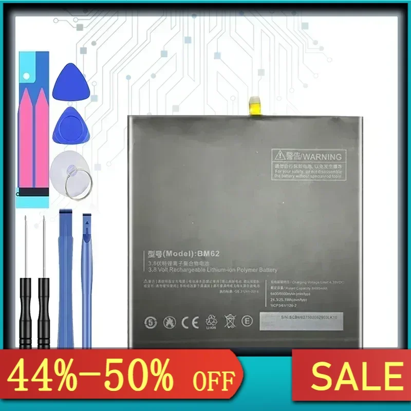 6600mAh Tablet Replacement Battery BM60 BM61 BM62 BN60 For Xiaomi miPad 1 2 3 4 miPad MEC91 Polymer Li-ion Batery mi Tab 1 2 3 4