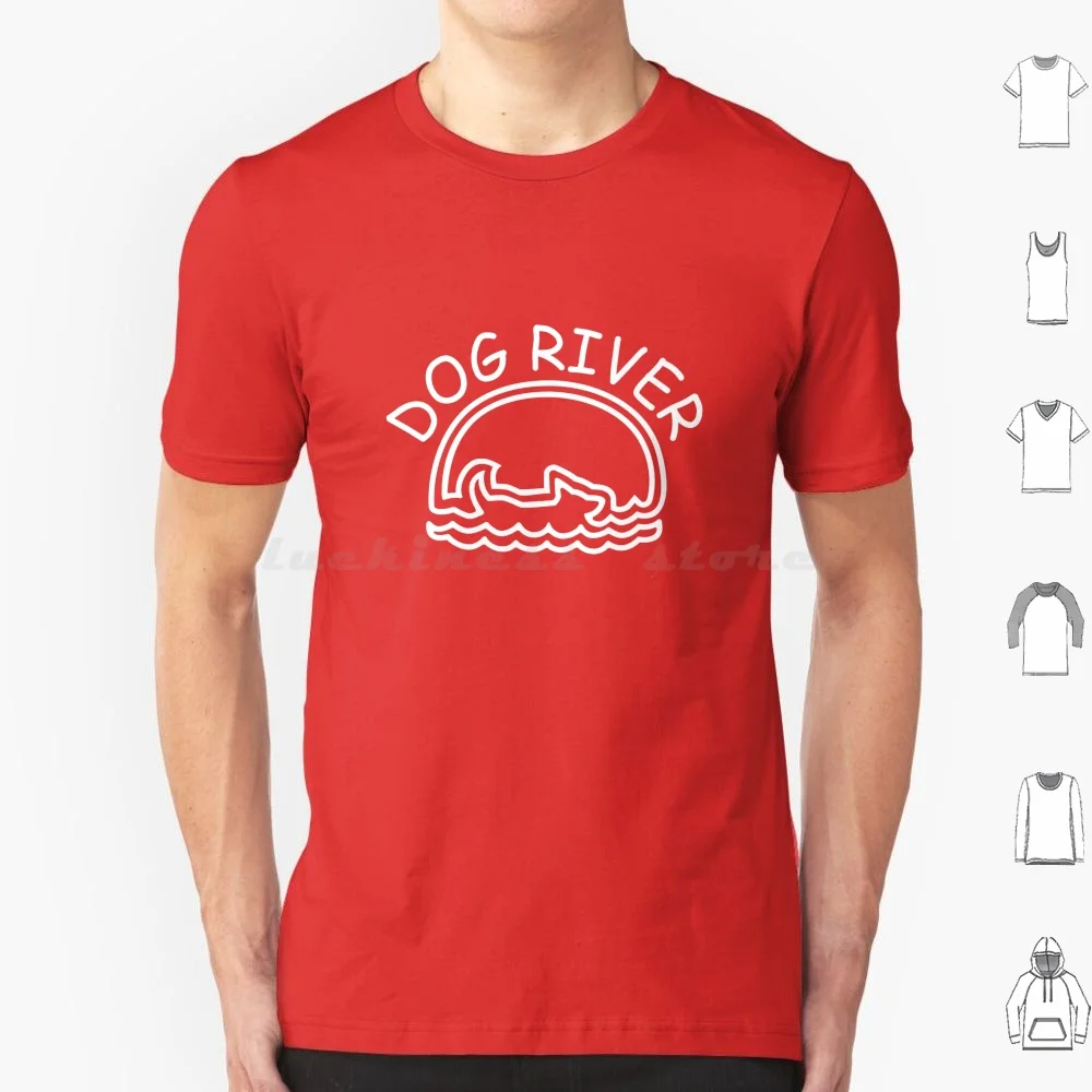 Camiseta Dog River River Dogs, talla grande, 100% algodón, Dog River River Dogs Corner Gas Brent Butt Lacy The Ruby Saskatchewan Hockey