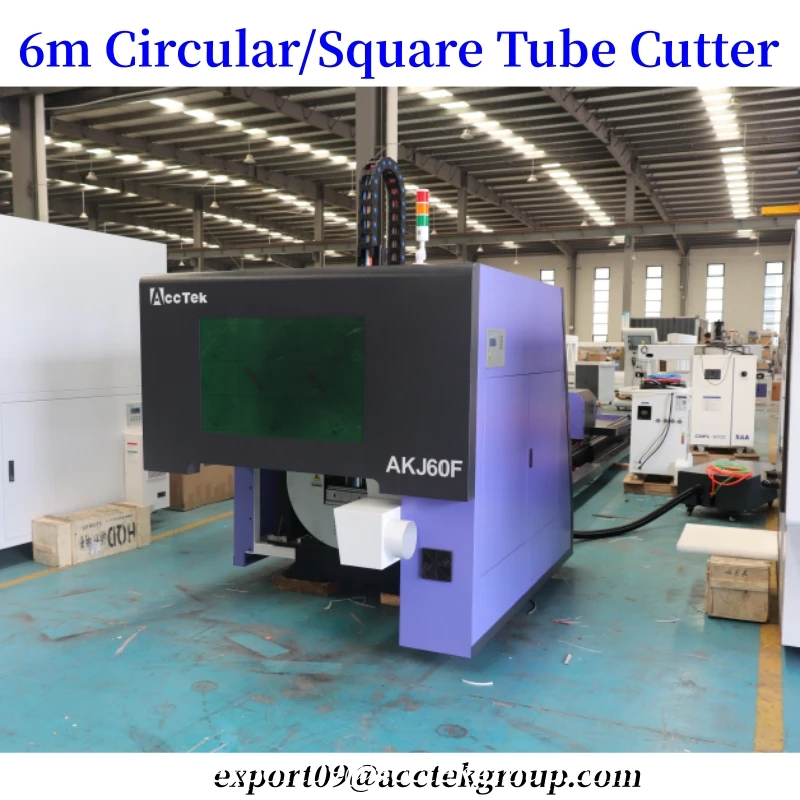 Hot Sale Laser Cutting Machine Professional Metal Tube Cutter 220*6000mm Pipe Steel Cutter 1000w 3000w