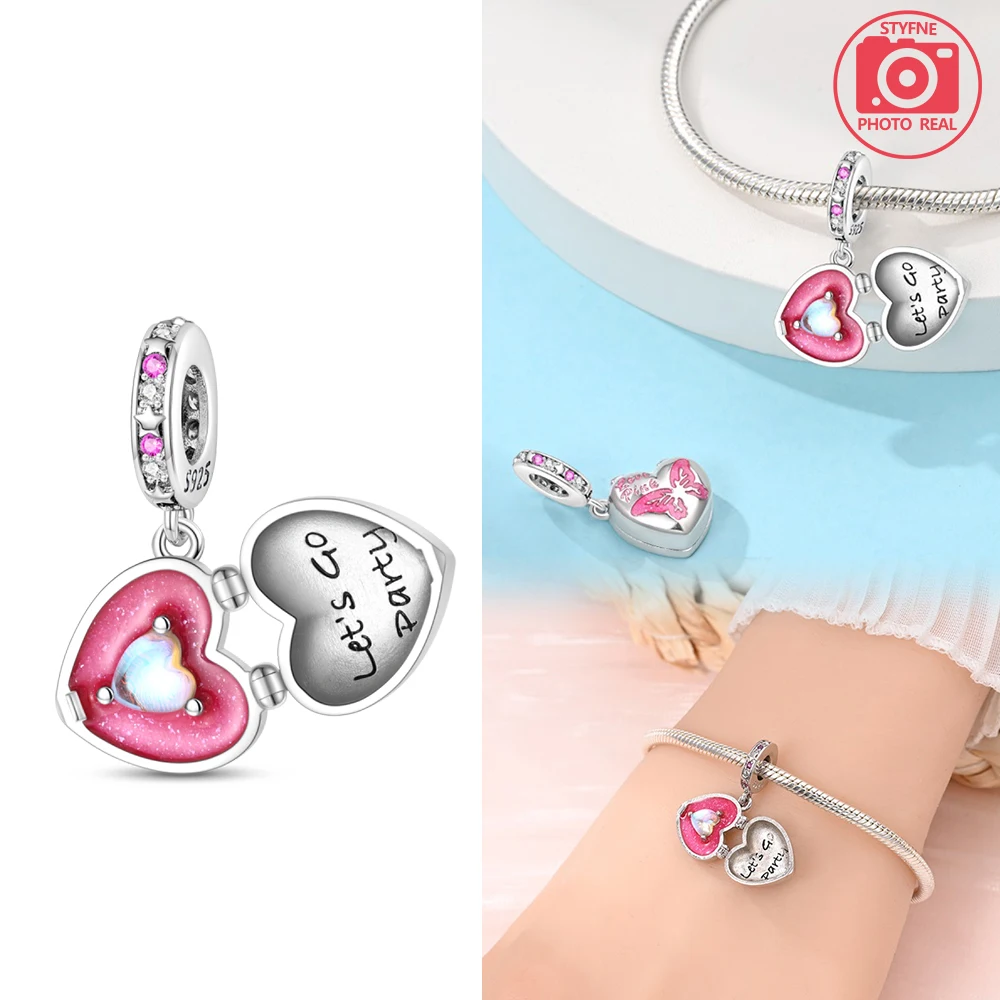 Charms Plata Summer Ice Cream Anhänger Silberfarben für Charms Silberfarben Original Armband für die Schmuckherstellung