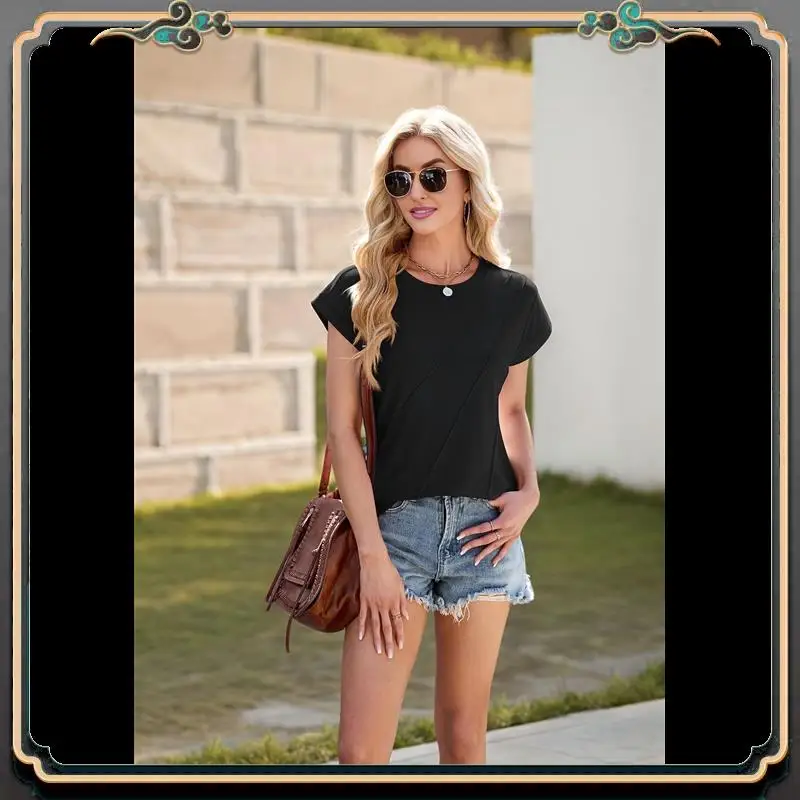 

B11A-Womens Summer Tops Workout Shirts Beach Vacation Outfits