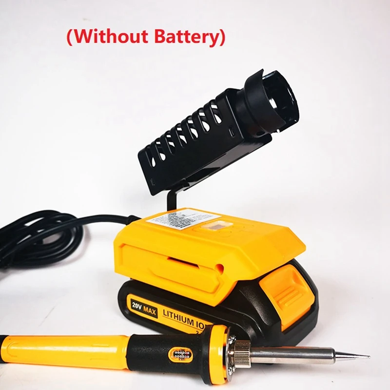 Цифровой электрический паяльник 60 Вт для батареи Dewalt 18 В/20 В 300-510 ℃   Электрический паяльник с регулируемой температурой