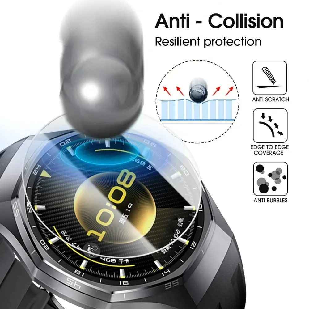 1/3/5Pack Premium Tempered Glass for Huawei Watch GT6 41mm/46mm GT6 Pro HD Screen Protector with Auto-alignment Installation Kit