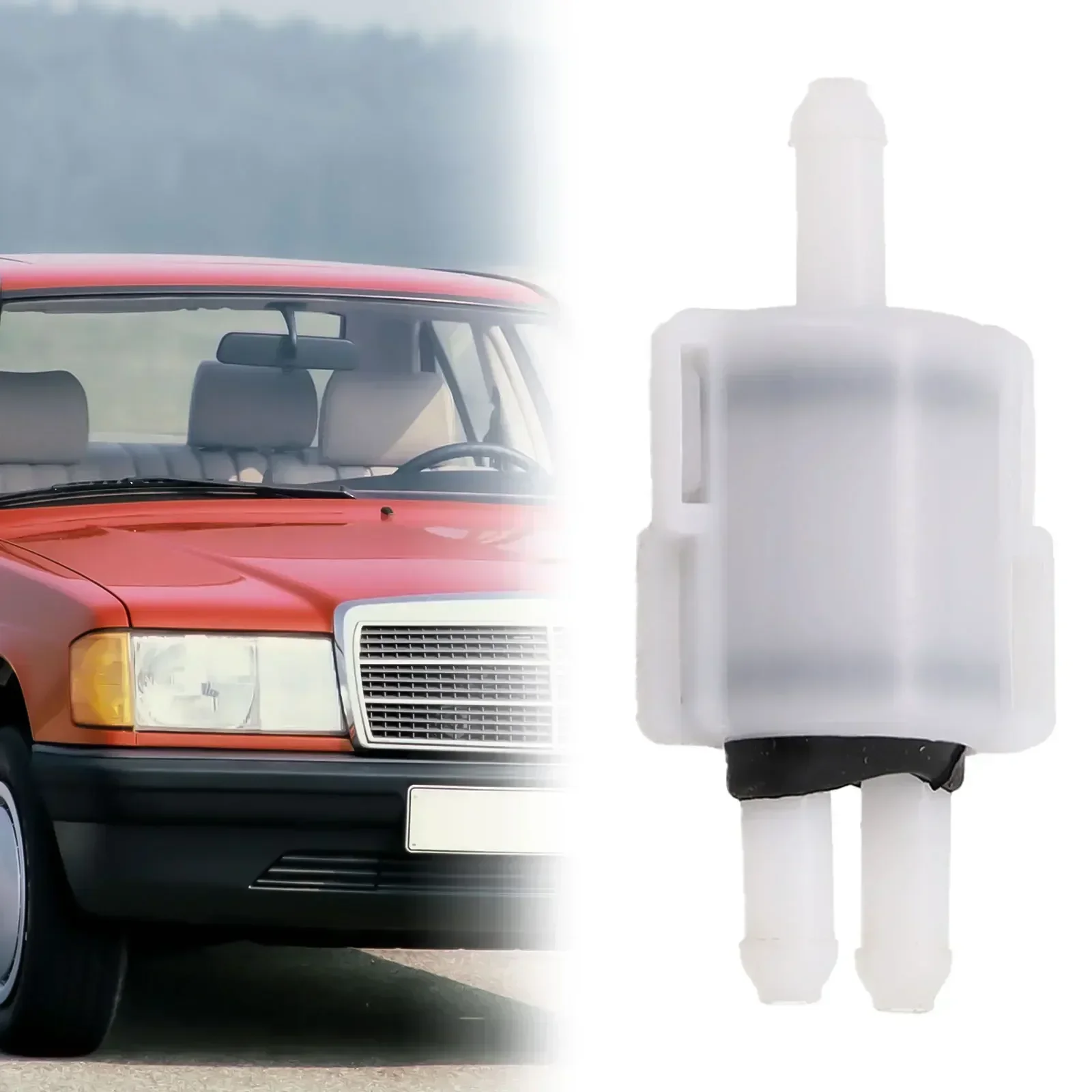 Windshield Cleaning Spray Check Valve For Mercedes W124 W201 Plastic White Windshield Washer Check Valve Car Accessories