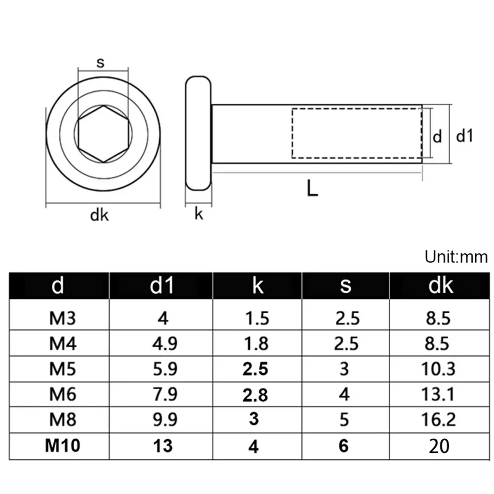 304ステンレス鋼の六角形のソケットねじ,スリットナットの組み合わせ,アルバムボタン,アカウントブック,ネイルエッジ,2-10セット
