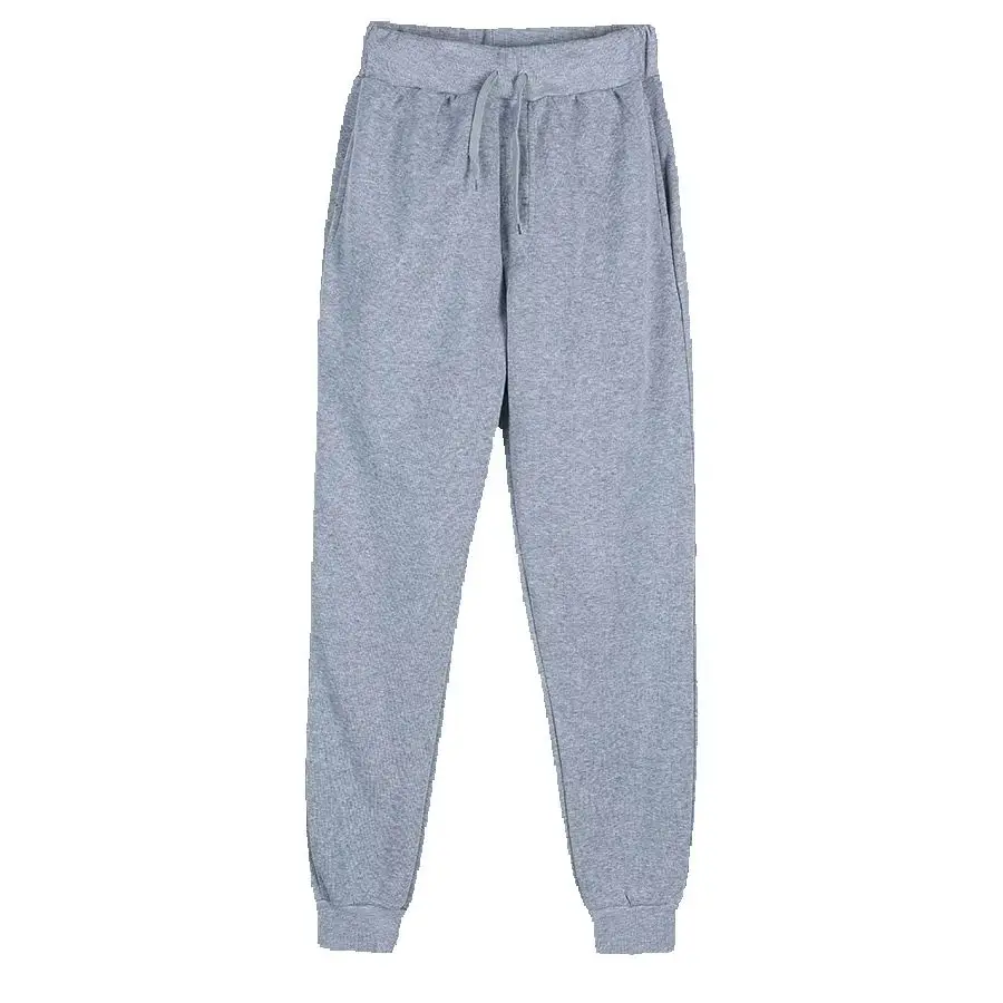 Men's Casual Sweatpants Fleece Sports Pants Unisex Fashion Solid Loose Trousers Streetwear Autumn Winter Jogging Fitness Pants