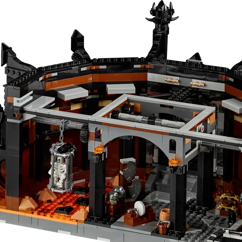 Bloques de Construcción de Torre Oscura Negra, Más de 5400 Piezas, Anillos Mágicos, Juguetes de Ladrillos, Adornos para el Hogar, Modelo para Adultos y Niños, Regalos para Fiestas