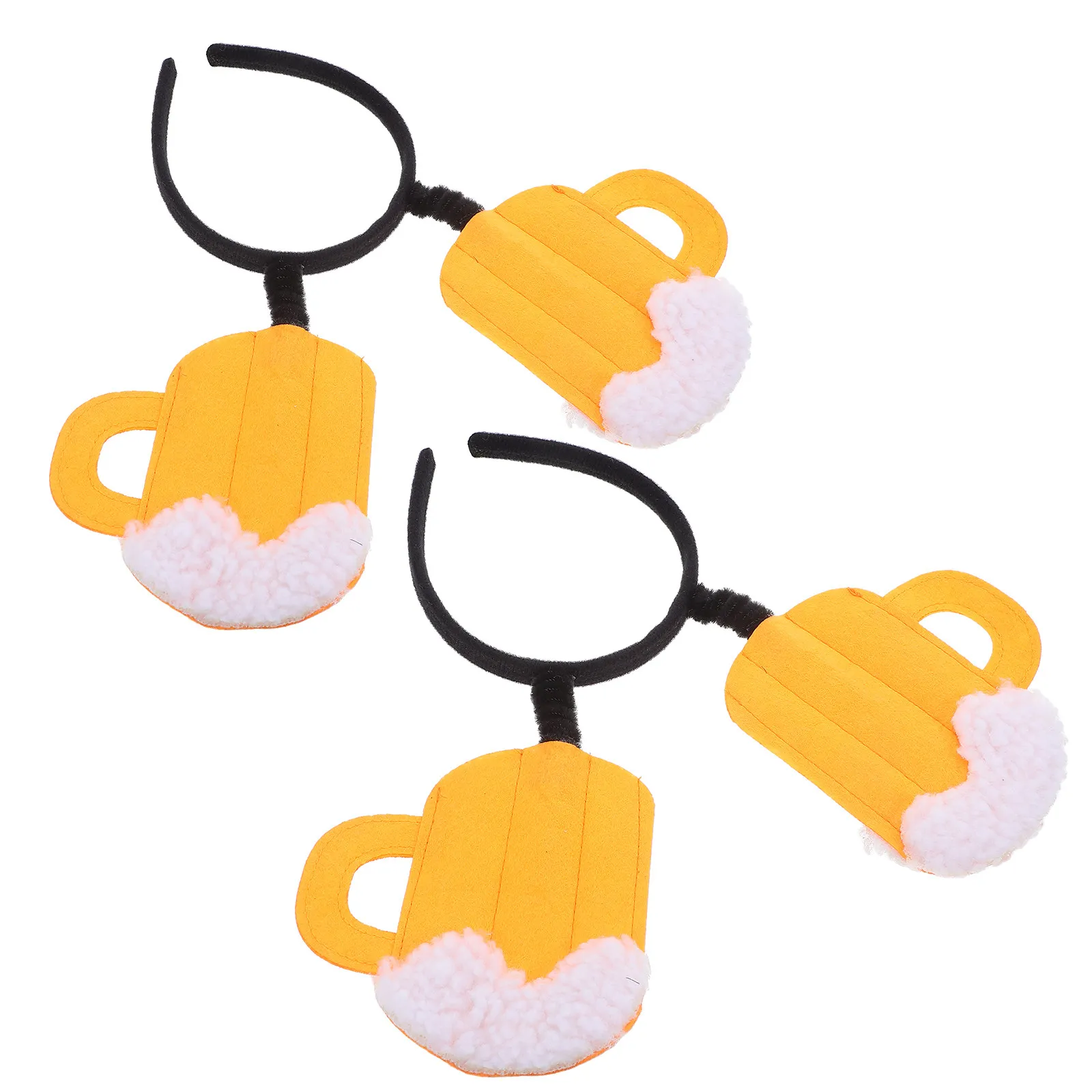 

2 шт. повязки на голову для пивной вечеринки, удобные тканевые обручи для волос, реквизит в виде пивных кружек для дня рождения, бара, Рождества, Нового года