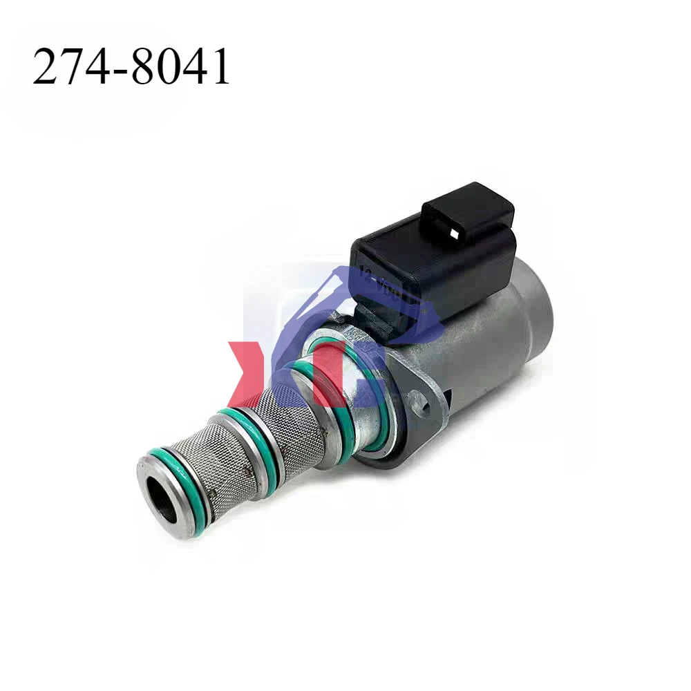 274-8041 2748041 12V Solenoid Valve For Loader 420E 428E 430E 420F 450F 901C 902 Machinery Parts