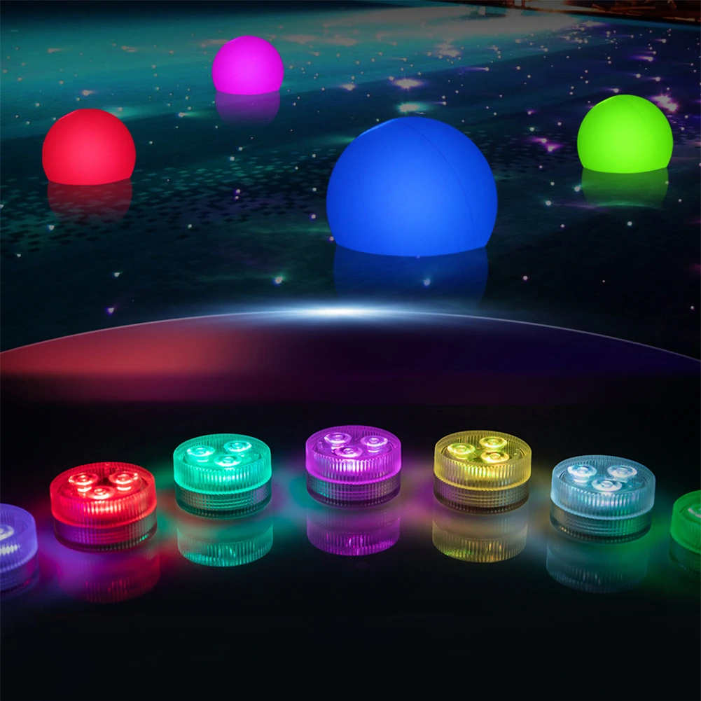 Lampe LED Ronde avec Télécommande pour Changement de Documents, Lumière d'Aquarium, Précieux Poisson SubSN