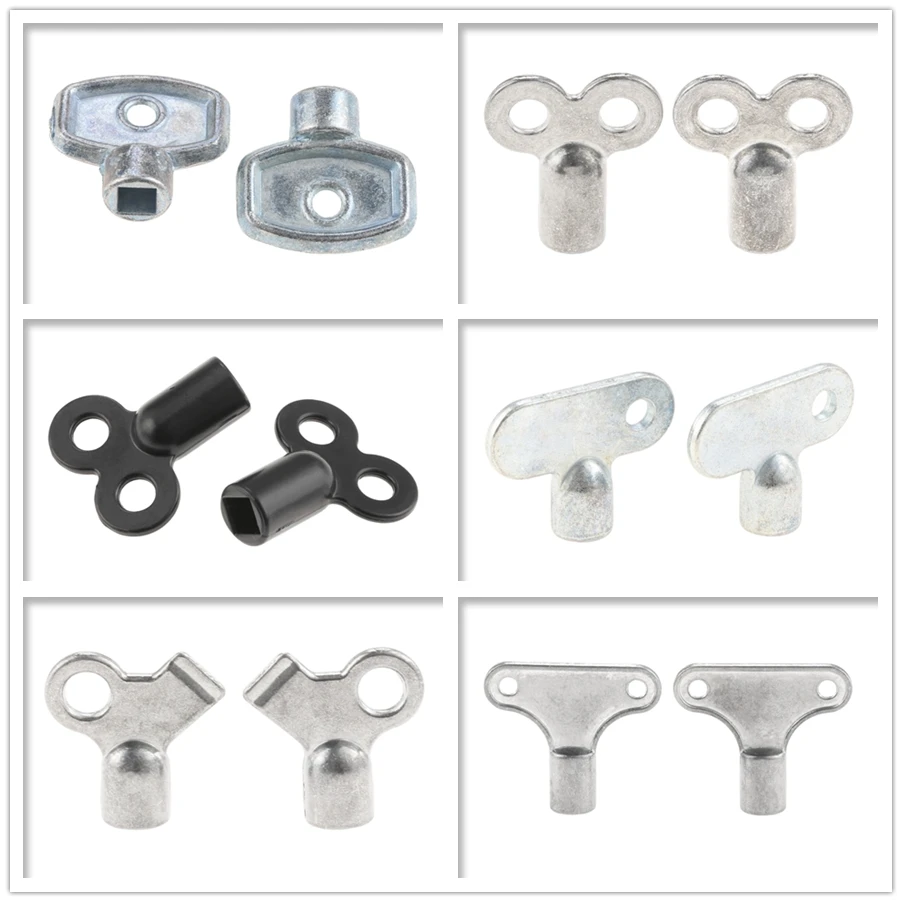 2pcs Exhaust Valve Keys Radiator Switch Inner Corner 5mm Square Socket Standard Air Vent Tools Heater Ventilation Key Easy Use