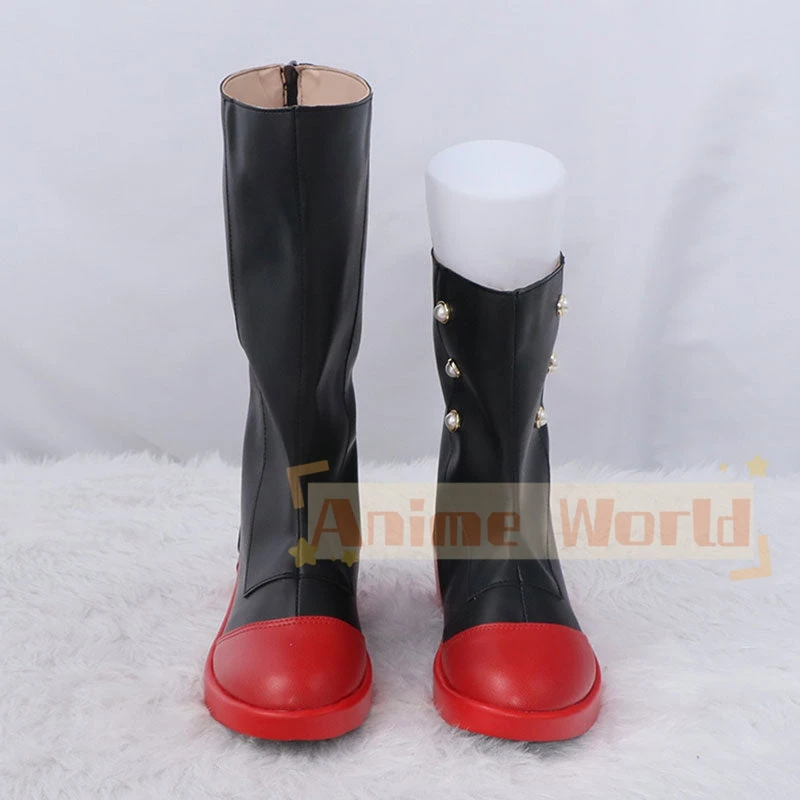 Jogo Genshin Impact Collab Lynette Cosplay Sapatos, Botas De Carnaval De Halloween, Custom Made