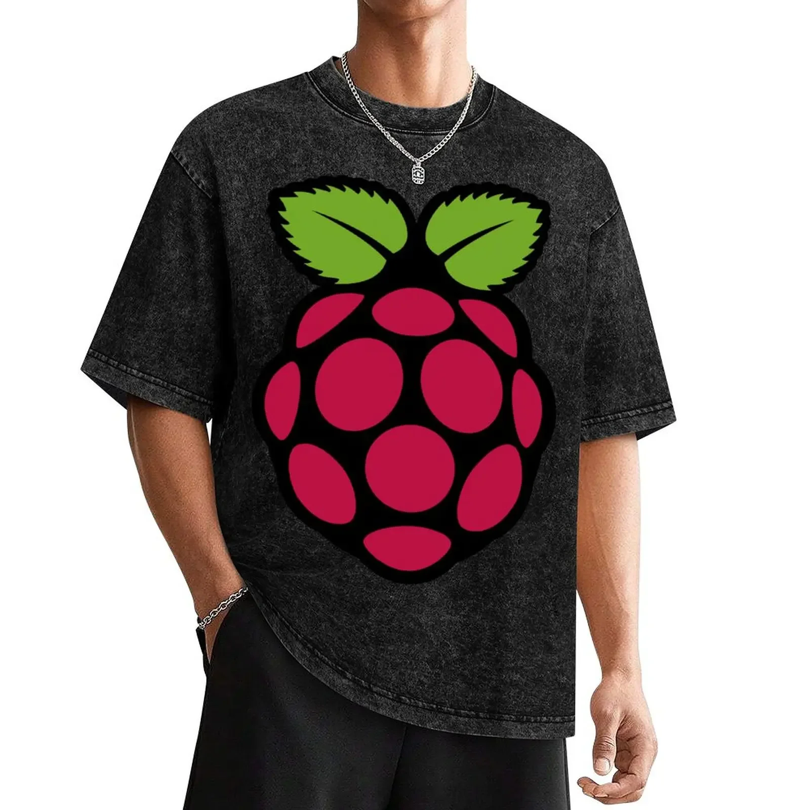 

Raspberry pi logo T-Shirt vintage clothes tops men workout shirt