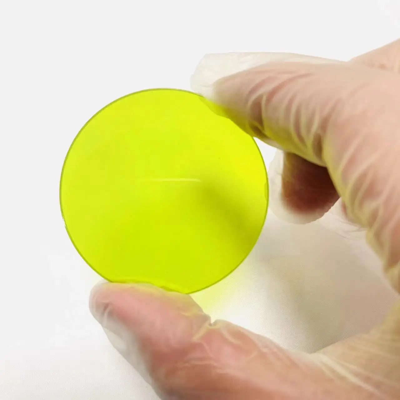 ขนาดเส้นผ่านศูนย์กลาง55Mm UV และอินฟราเรดแสงสีเขียว Optical Glass LB16สำหรับไฟฉาย