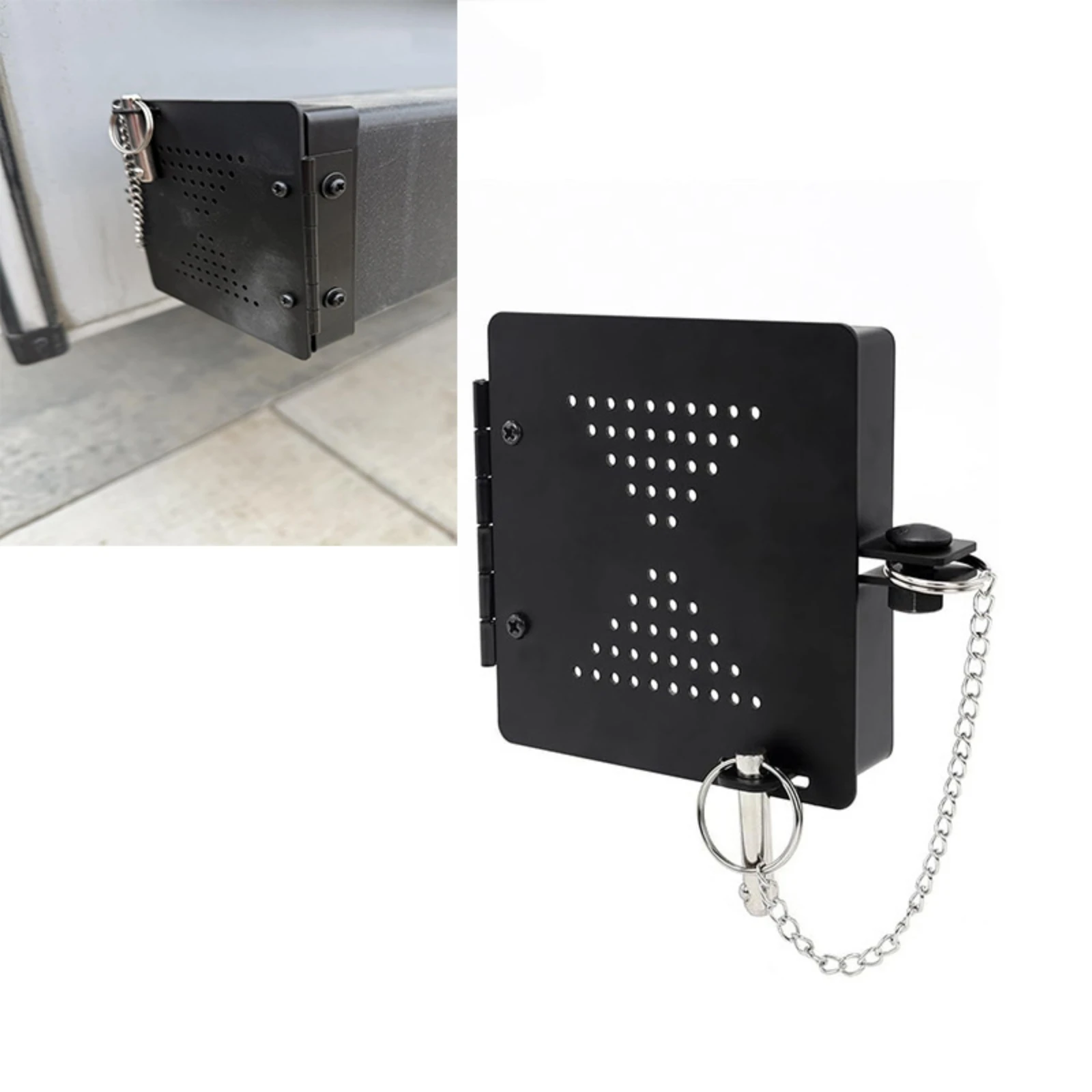 2 Pieces RV Square Bumper End Cover Long-Lasting RV Bumper End Cap with Vent Holes Anti-Slip Easy Installation