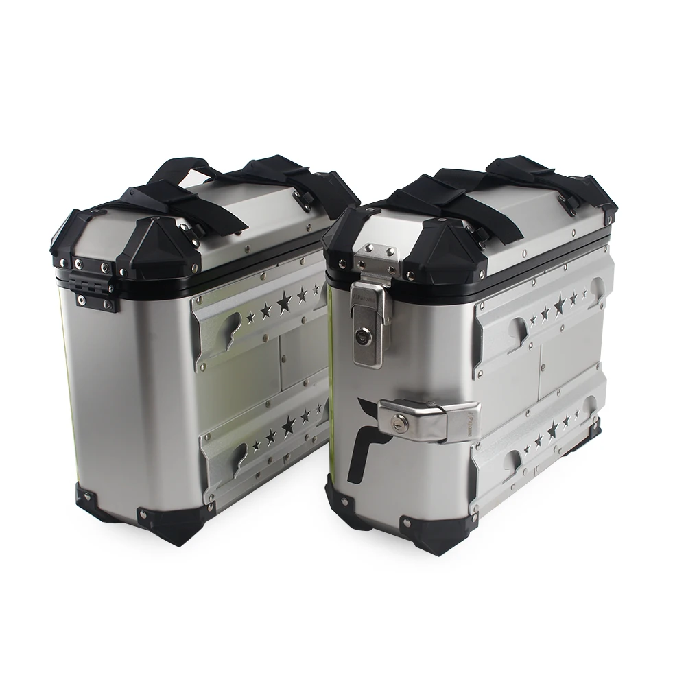 36L Quick Release Motorcycle Cruiser Hard Trunk Saddle Bags Luggage Mounted Side Box Pannier Case for BMW F800GS R1200GS F750GS