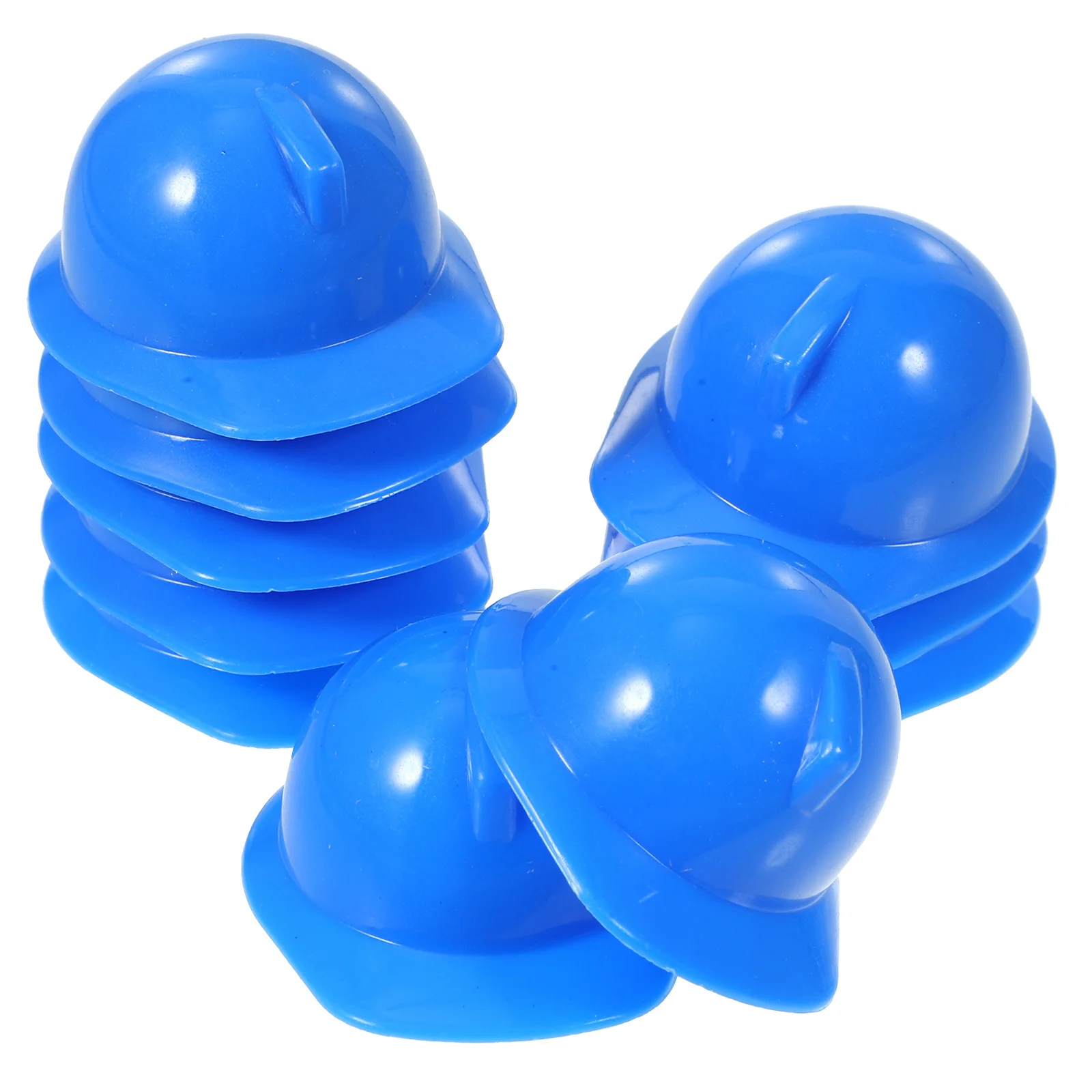 

20 Pcs Hat Kids Construction Cap Mini Hard for Miniature Blue Plastic Child