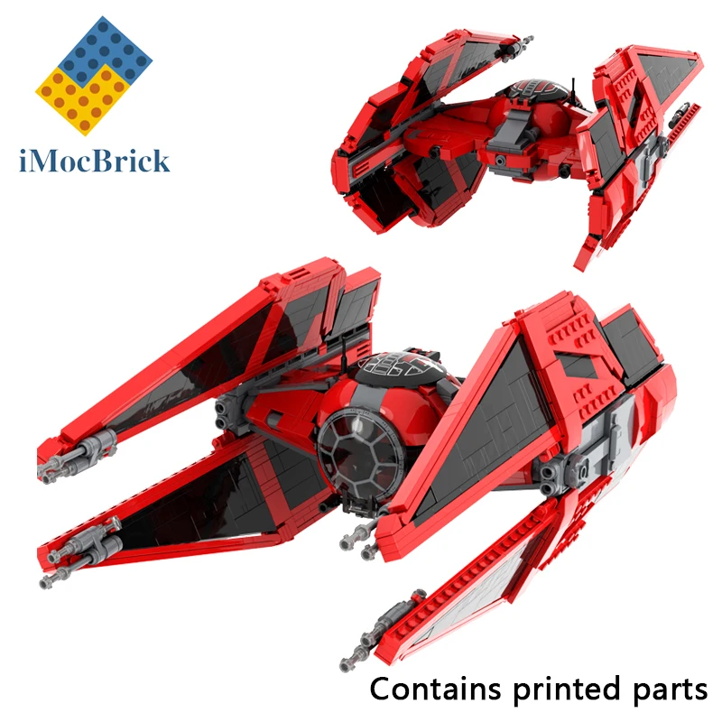 

1013 Pcs Mocs Sets Star Movie Spaceship Model Bricks Major Vonreg's TIE Baron/Ba Starfighters Kits Builidng Blocks Fighter Toys