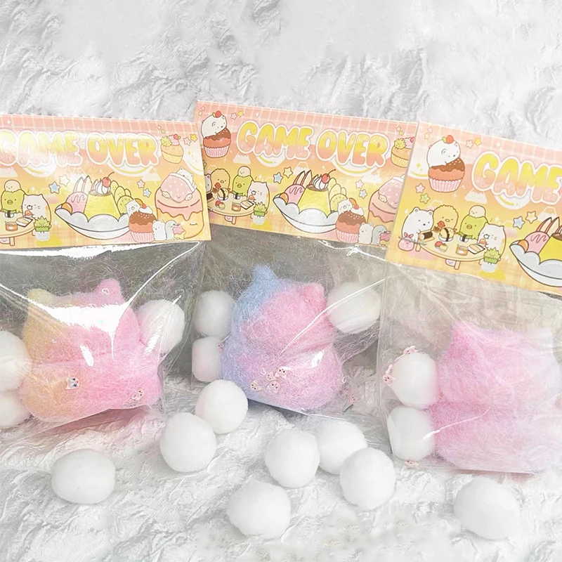 Cartoon Plüsch Squishy Katze Stress Relief Dekompression Spielzeug mit Beflockung für Kinder Erwachsene Geschenke