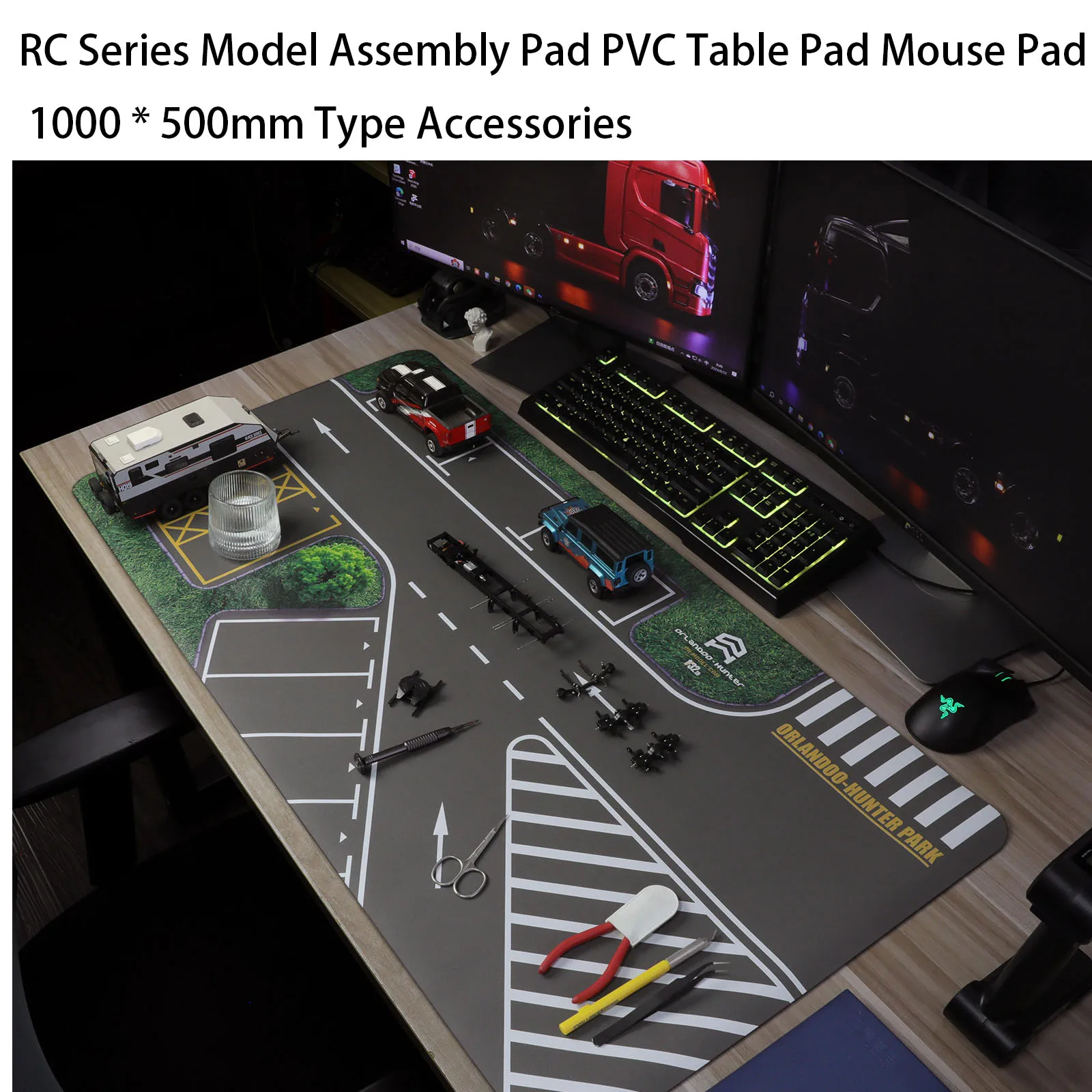 RC Series Model Assembly Pad PVC Table Pad Mouse Pad 1000 * 500mm Type Accessories