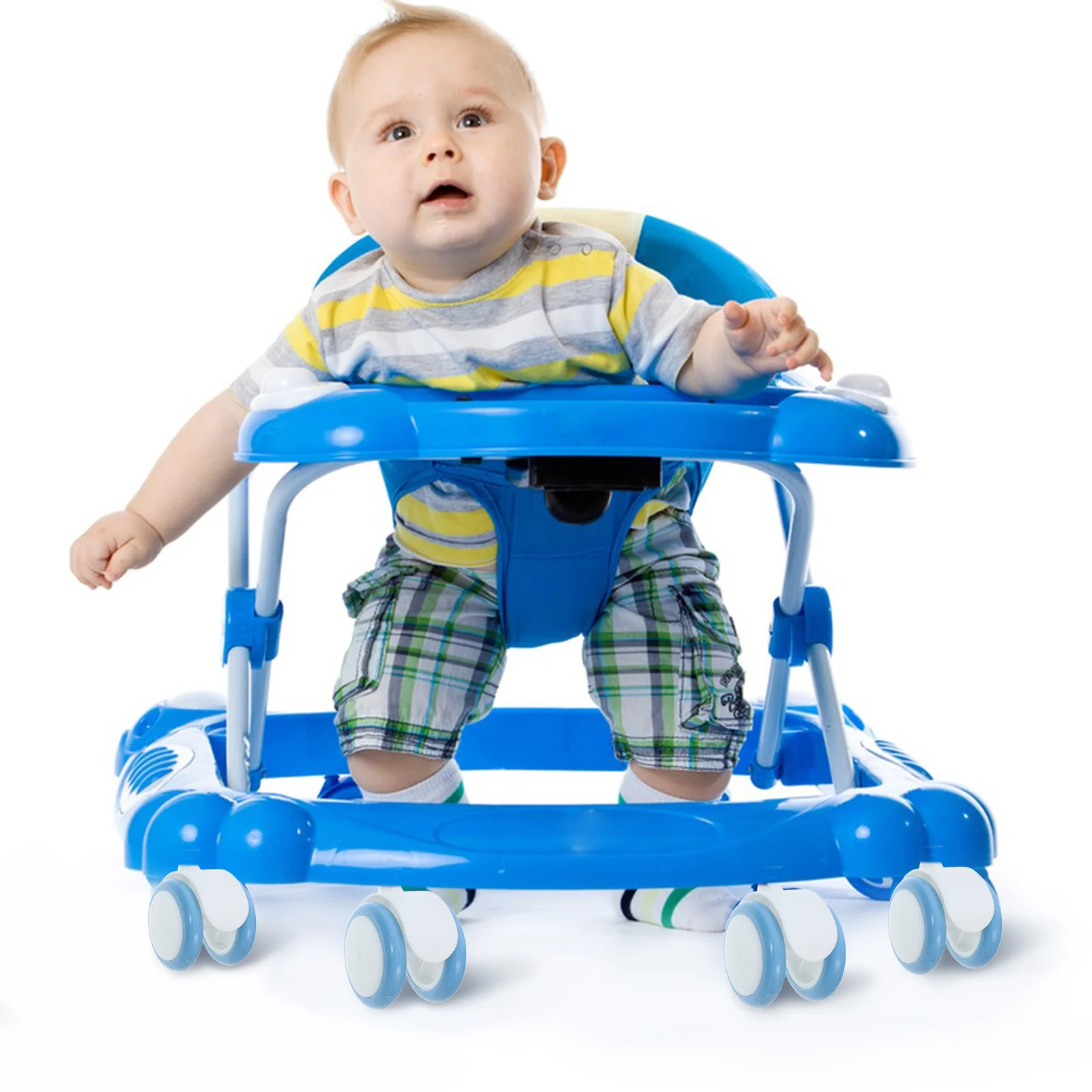 4 Pcs Walking Aid Replacement Wheels Stroller Wheelchair Walker Parts Casters Desk Rubber Baby image 5