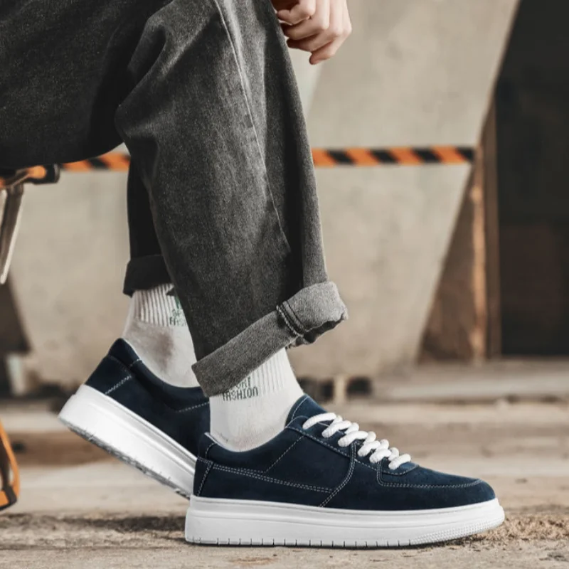 

Кеды мужские с вулканизированной подошвой, Текстильные кроссовки для работы, в Корейском стиле, размер 44, лето-осень, 2024