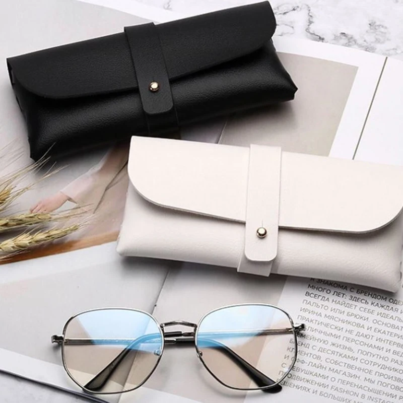 Wholesale Soft Package Leather Sunglasses Case Presbyopia Myopia Glasses Packaging Box Eyes Sunglasses Storage Boxes