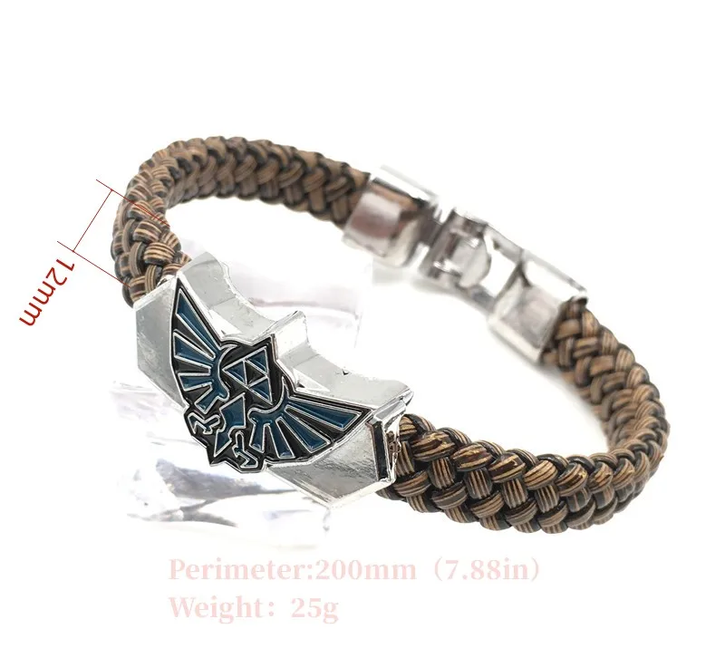 Tears of The Kingdom Bracelet Breath of The Wild Bangle Charm Jewelry Handmade leather Bracelets For Men Women accessories Gift