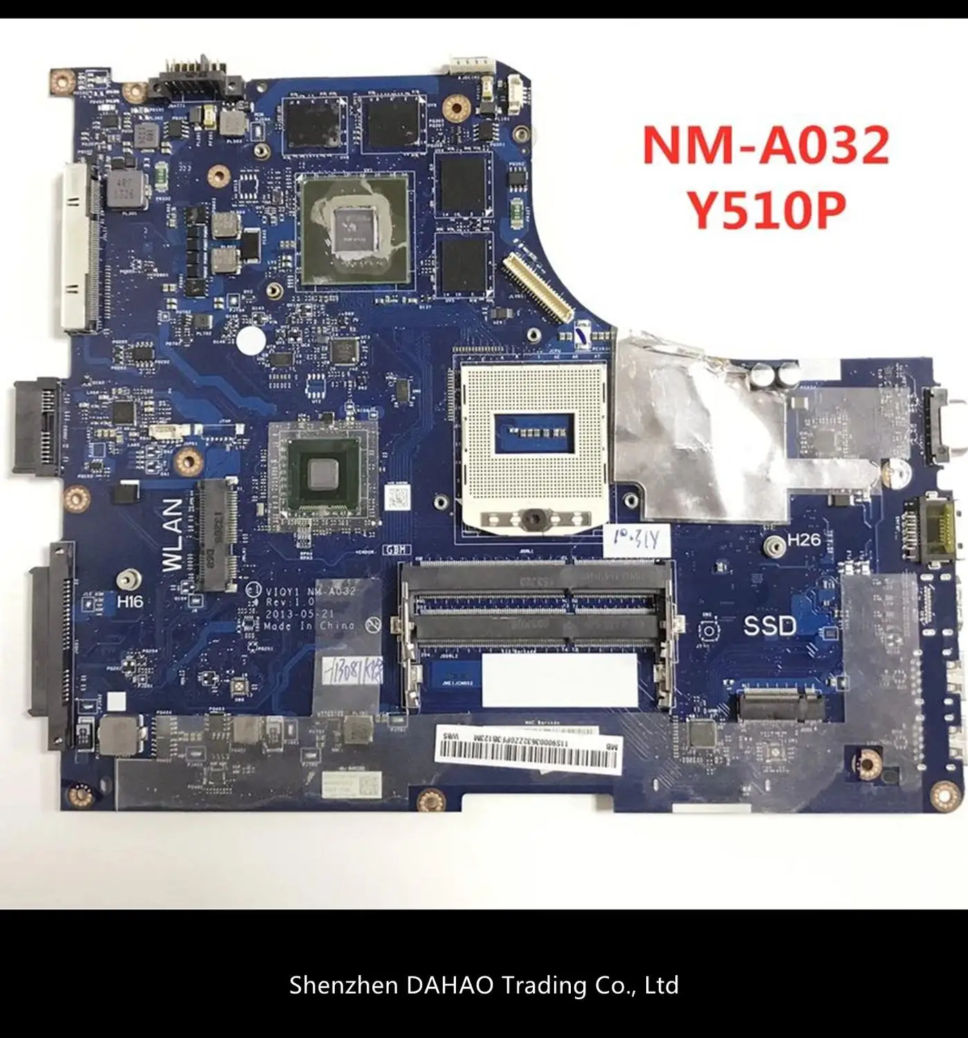 Y510P VIQY1 NM-A032 Y510P   Laptop motherboard for Lenovo Y510P NM-A032 With GT750 Support i7 and High resolution