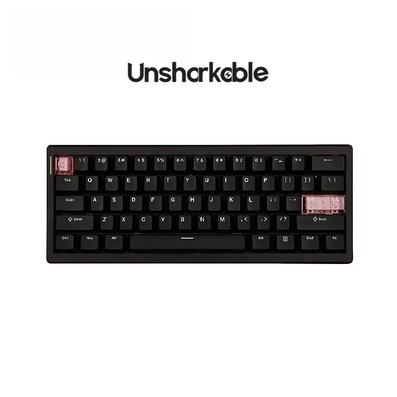 

UNSHARKABLE QK61 Tri-Mode Wireless Mechanical Keyboard Gasket Mount Hot-Swappable PBT Keycaps for Esports Office Studio