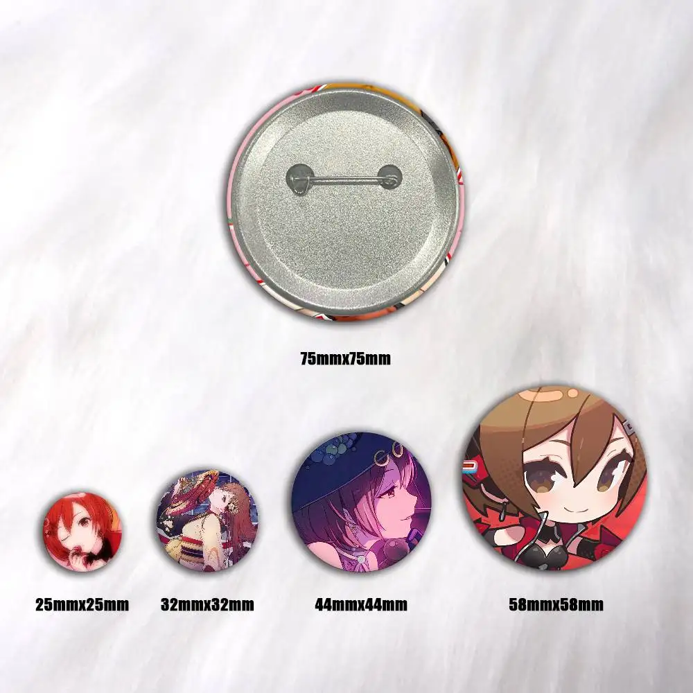 A-M-MEIKO Anime Round Badges, Brooches, Clothing Accessories, Birthday Gifts, Anime Conventions