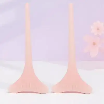 2 個のアイメイクツール多機能アイライナーガイドステンシルフード付き目用マスカラシールドアプリケーターガード均一なシャドウ