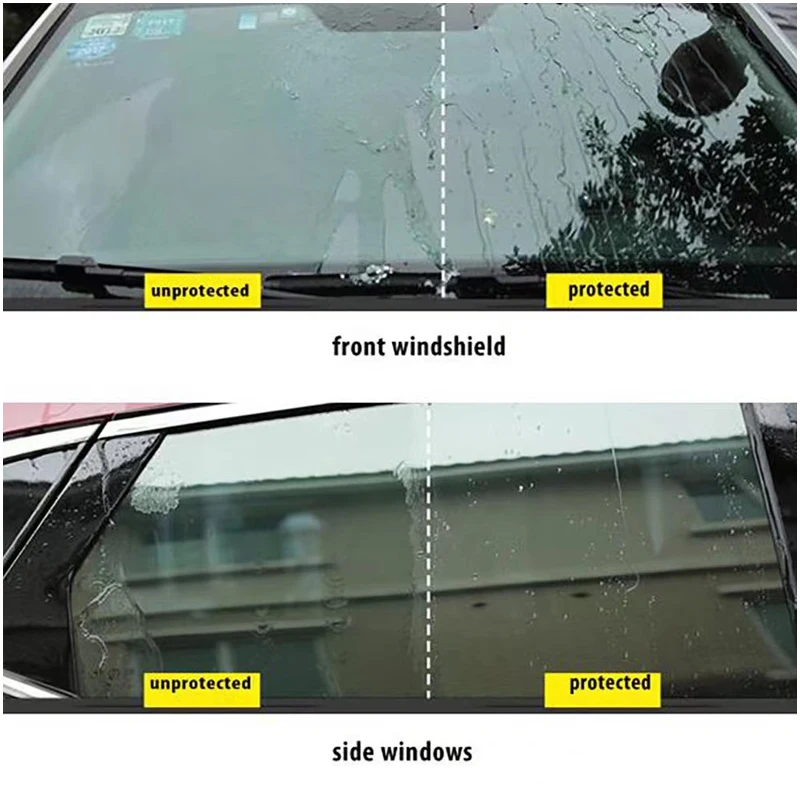 Anti Rain Coating Glass Waterproofing Spray Nano Hydrophobic Coating Protection Safe Driving Clear Vision Car Cleaning HGKJ S2