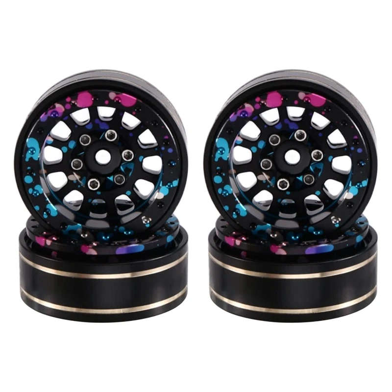 

1.1Inch Beadlock Wheel Rim Rim Hub For SCX24 TRX4M 1/24 1/18 Wheel Rim For SCX24 TRX4M 1/24 1/18