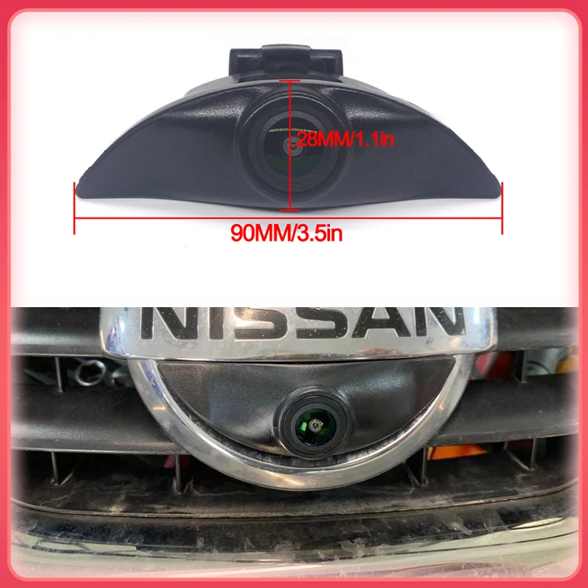 Car Front View Camera AHD Waterproof Night Vision CCD High Quality For Nissan Extrem JUKE Terra Pathfinder ARMADA Partol Y62