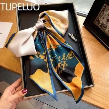 At Baskı Sıska Kurdele Kadın Eşarp Moda Tasarım Saç El Bilst Folard Boyun Kravat Bayan Kafa Bandı Scrunchie Echarpe