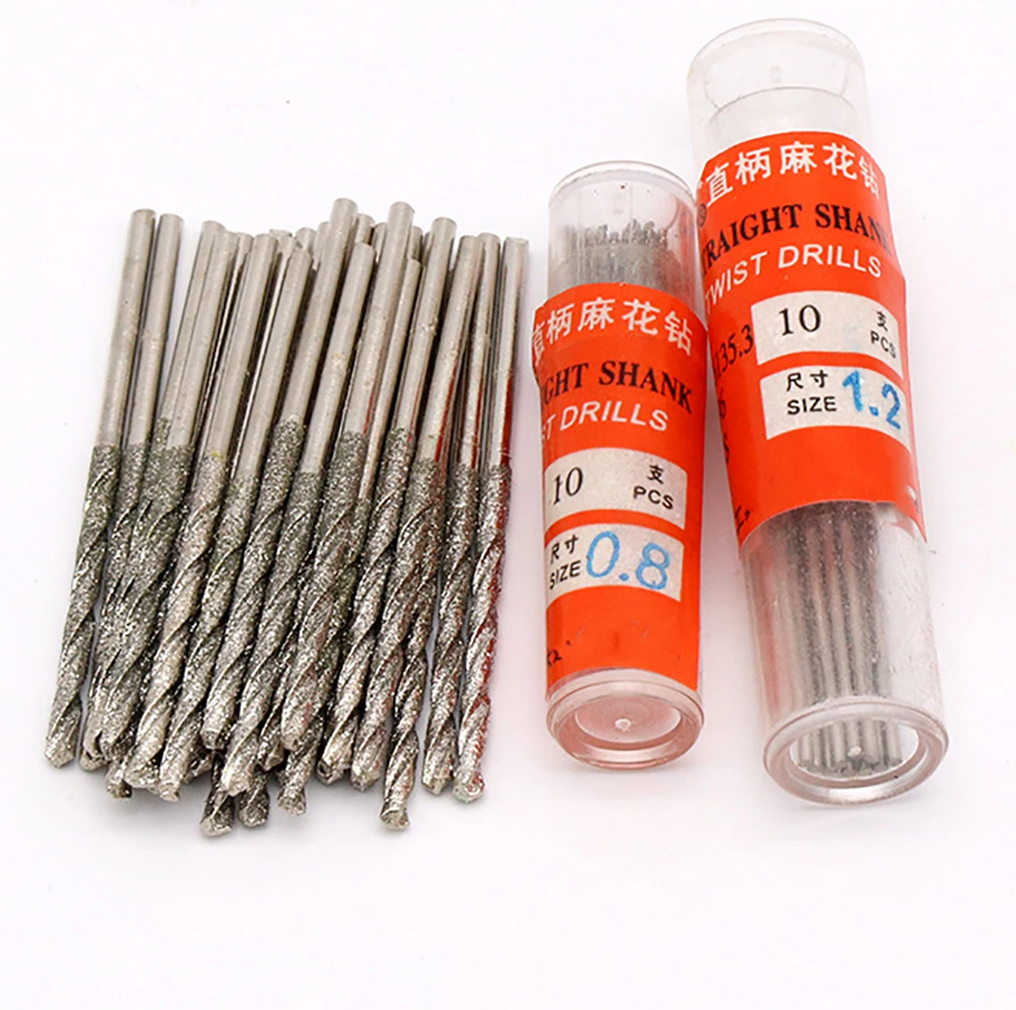 Taladro helicoidal de diamante Micro HSS, broca helicoidal de 0,8/1/1.2/1.5/2/2.5mm, herramientas de pulido de agujeros de perforación de ágata de vidrio Jade