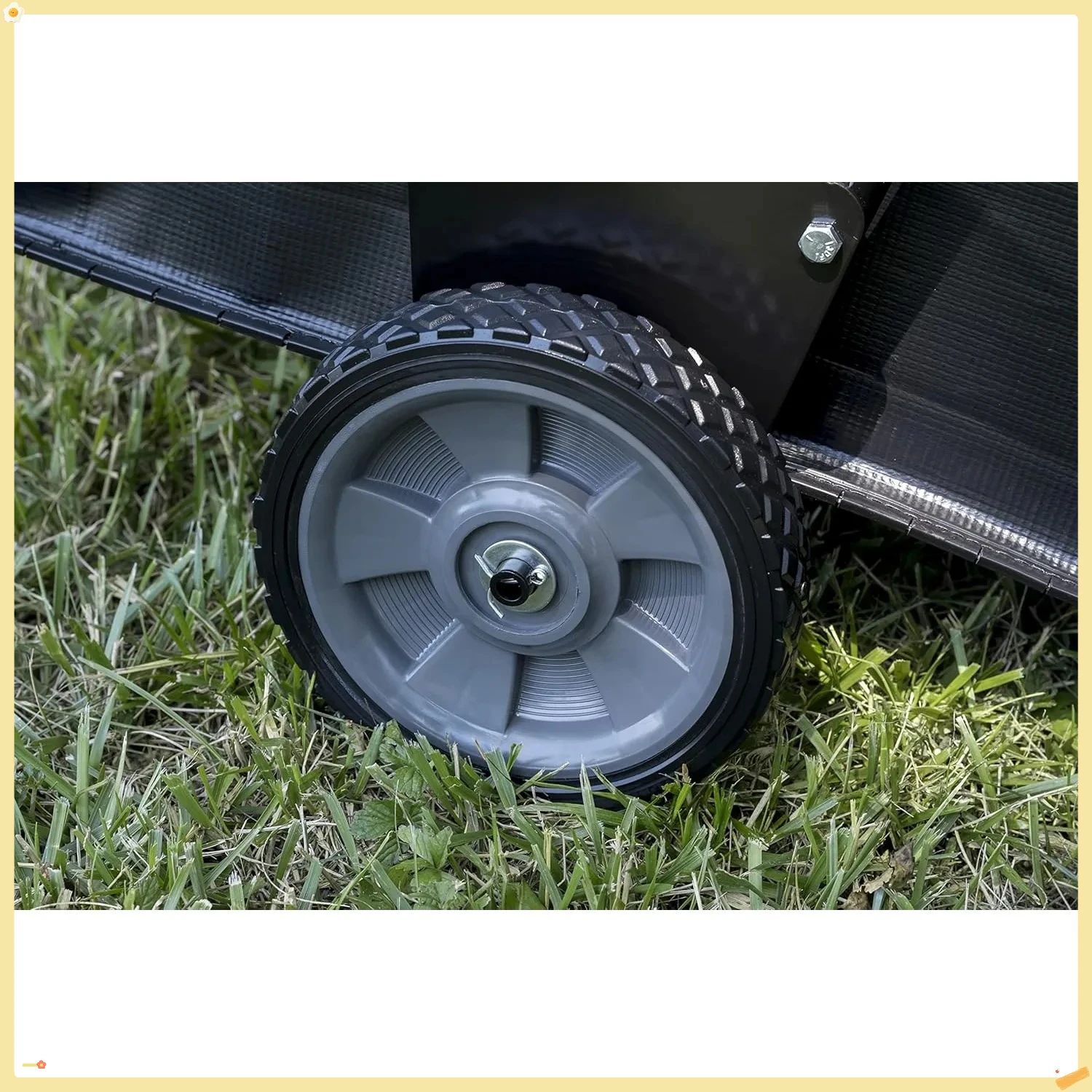 30インチの手押し式芝生掃除機、12立方フィート ホッパーバッグ容量; 葉っぱ・草キャッチャー、ブラシの高さ調整可能